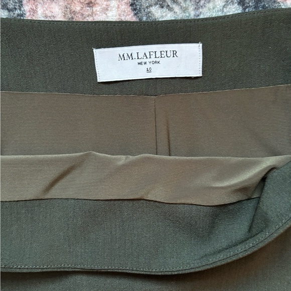 MM LaFleur Noho Skirt Dark Pine Size 10 - Picture 4 of 6